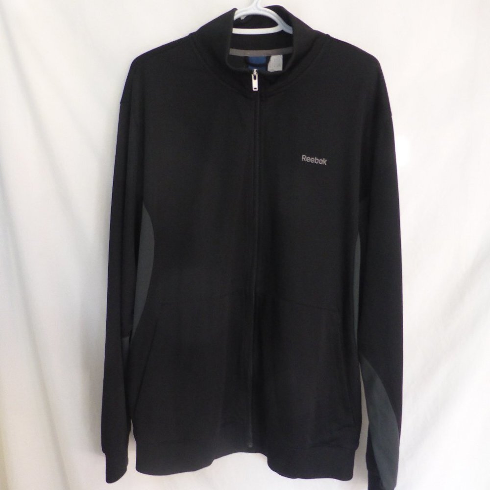 REEBOK, men's xl, extra large, black exercise jacket